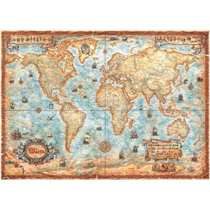 Heye (29275) - "Carte du monde" - 3000 pièces