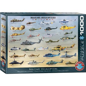 Eurographics (6000-0088) - "Hélicoptères militaires" - 1000 pièces