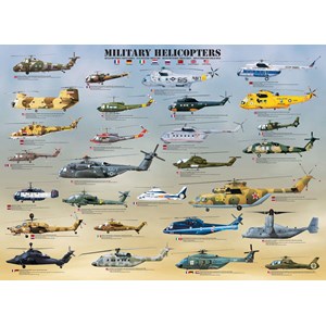 Eurographics (6000-0088) - "Hélicoptères militaires" - 1000 pièces