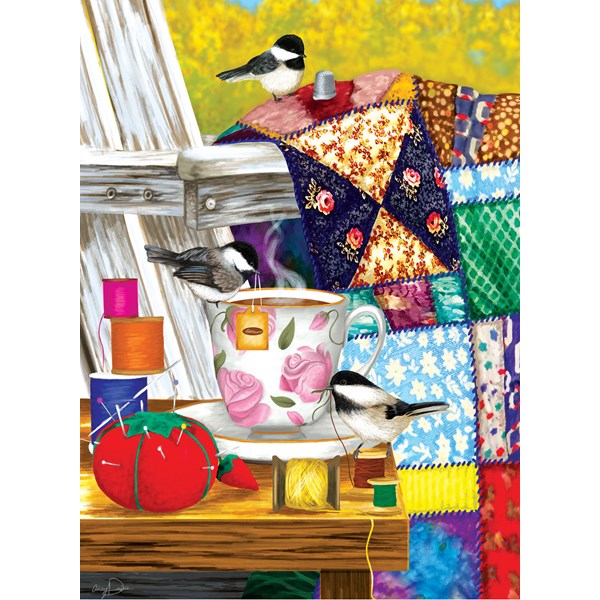 SunsOut (12550) - "Afternoon Quilt Mending" - 500 pièces
