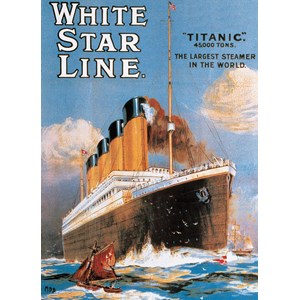 Eurographics (6000-1333) - "White Star Line Titanic" - 1000 pièces