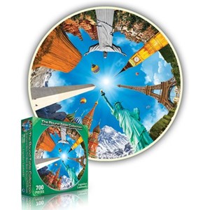 A Broader View (362) - "Legendary Landmarks (Round Table Puzzle)" - 500 pièces