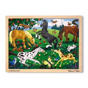 Melissa and Doug (3801) - "Frolicking Horses" - 48 pièces