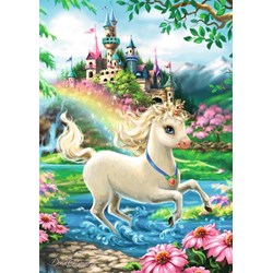 Ravensburger (08765) - Dona Gelsinger: "Unicorn Castle" - 35 pièces