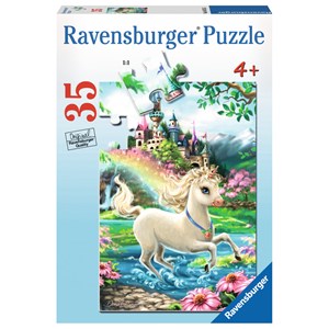 Ravensburger (08765) - Dona Gelsinger: "Unicorn Castle" - 35 pièces