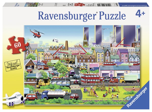 Ravensburger (09630) - "Busy Neighborhood" - 60 pièces