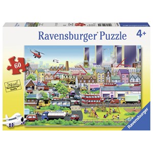 Ravensburger (09630) - "Busy Neighborhood" - 60 pièces