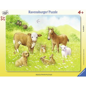 Ravensburger (06631) - "In the Pasture" - 37 pièces