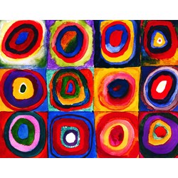 Eurographics (8104-1323) - Vassily Kandinsky: "Color Study of Squares" - 100 pièces