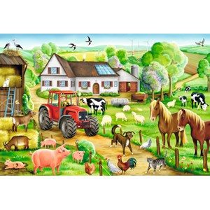 Schmidt Spiele (56003) - "Joyeuse ferme" - 100 pièces