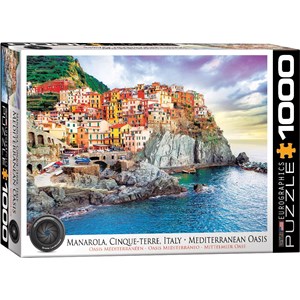 Eurographics (6000-0786) - "Cinque Terre, Manarola Italy, Mediterranean Oasis" - 1000 pièces