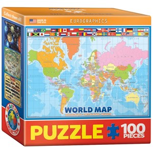 Eurographics (8104-1271) - "World Map" - 100 pièces