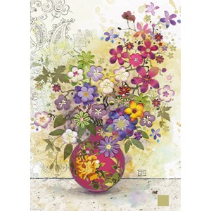 Heye (29664) - Jane Crowther: "Pink Vase" - 1000 pièces