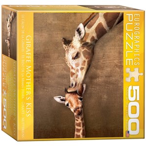 Eurographics (8500-0301) - "Le baiser de maman Girafe" - 500 pièces