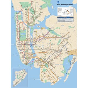 New York Puzzle Co (SW101) - "NYC Subway" - 500 pièces