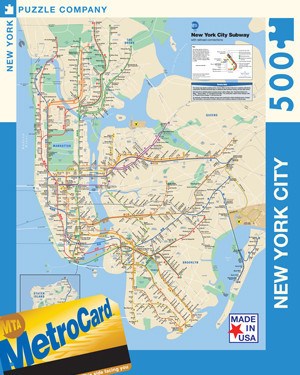 New York Puzzle Co (SW101) - "NYC Subway" - 500 pièces