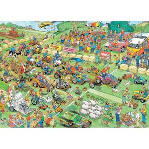 Jumbo (19022) - Jan van Haasteren: "Course de Tondeuses" - 2000 pièces