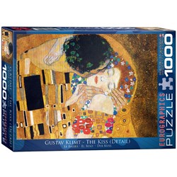 Eurographics (6000-0142) - Gustav Klimt: "Le baiser (détail)" - 1000 pièces