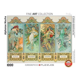 Eurographics (6000-0824) - Alphonse Mucha: "Four Seasons" - 1000 pièces