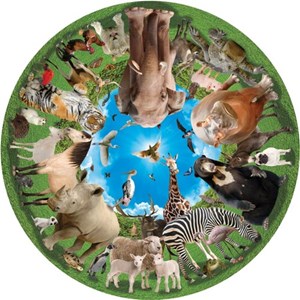 A Broader View (363) - "Animal Arena (Round Table Puzzle)" - 500 pièces