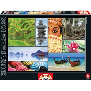 Educa (16294) - "Colors of Asia" - 1000 pièces