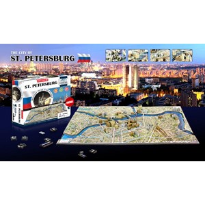 4D Cityscape (40036) - "Saint Petersburg, Russia" - 1245 pièces