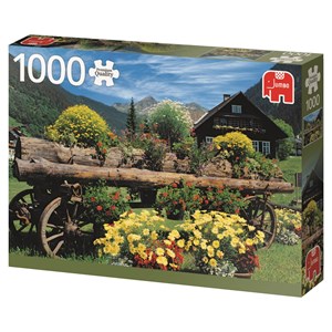 Jumbo (18335) - "Fleurs des Alpes" - 1000 pièces