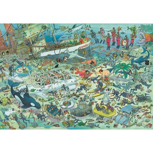 Jumbo (17080) - Jan van Haasteren: "Divertissements sous-marin" - 2000 pièces