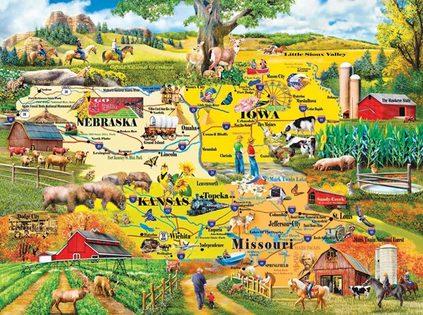 SunsOut (58253) - Mary Thompson: "The Heartland" - 1000 pièces