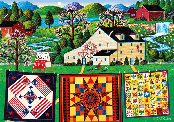 Buffalo Games (2628) - Charles Wysocki: "The Quiltmaker Lady" - 300 pièces