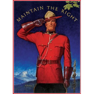 Eurographics (6000-0972) - "Royal Canadian Mounted Police, Maintain the Right" - 1000 pièces