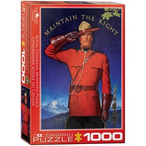 Eurographics (6000-0972) - "Royal Canadian Mounted Police, Maintain the Right" - 1000 pièces