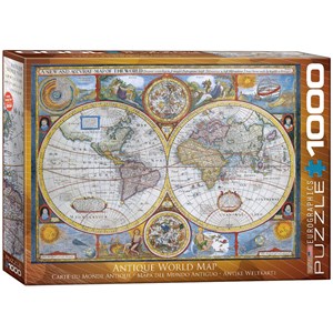 Eurographics (6000-2006) - "Carte du monde antique" - 1000 pièces