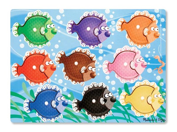 Melissa and Doug (9058) - "Colorful Fish" - 9 pièces