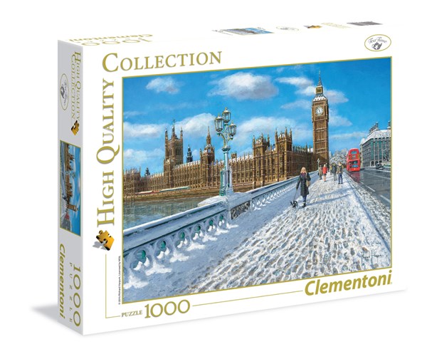 Clementoni (39320) - "London, Promenade in the Snow" - 1000 pièces