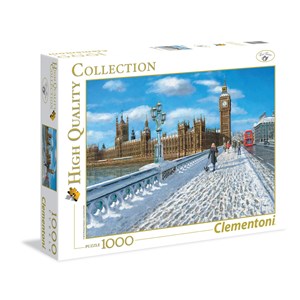 Clementoni (39320) - "London, Promenade in the Snow" - 1000 pièces
