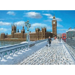 Clementoni (39320) - "London, Promenade in the Snow" - 1000 pièces