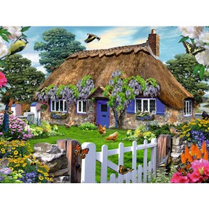 Ravensburger (16297) - "Cottage in England" - 1500 pièces