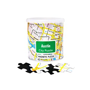 Geo Toys (GEO 244) - "City Magnetic Puzzle Austin" - 100 pièces