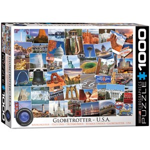 Eurographics (6000-0750) - "Globetrotter USA" - 1000 pièces