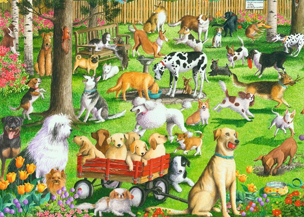 Ravensburger (14870) - "At the Dog Park" - 500 pièces