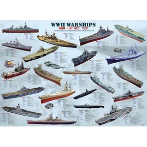Eurographics (6000-0133) - "Navires de guerre WWII" - 1000 pièces
