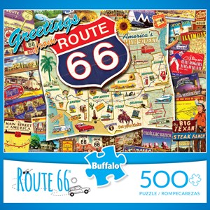 Buffalo Games (3887) - Kate Ward Thacker: "Route 66 (revised)" - 500 pièces