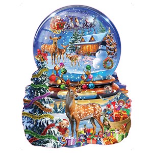 SunsOut (97182) - Adrian Chesterman: "Christmas Snow Globe" - 1000 pièces