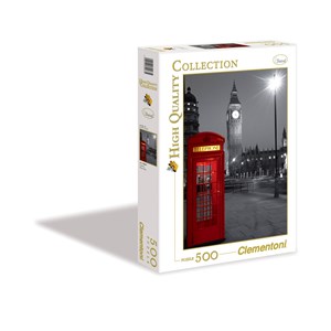 Clementoni (30263) - "Cabine téléphonique londonnienne" - 500 pièces