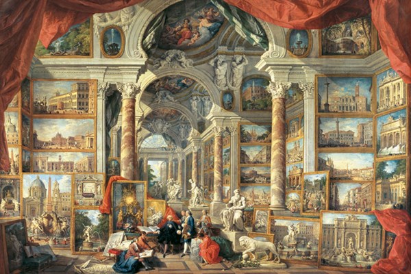 Ravensburger (17409) - Giovanni Paolo Panini: "Vues de la rome moderne" - 5000 pièces