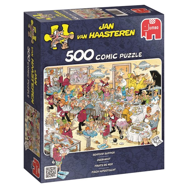 Jumbo (17458) - Jan van Haasteren: "Dîner de la Mer" - 500 pièces