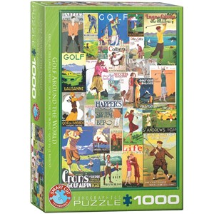 Eurographics (6000-0933) - "Golf Around the World" - 1000 pièces