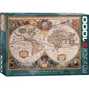 Eurographics (6000-1997) - "Carte du Monde Antique" - 1000 pièces