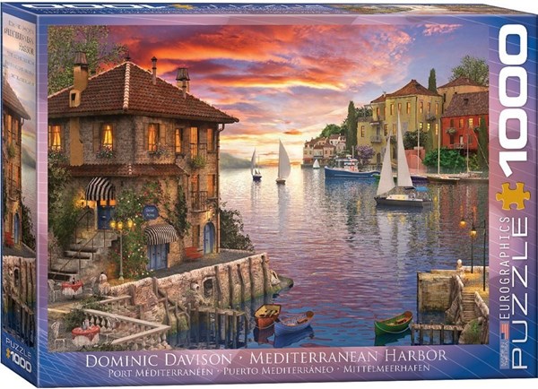 Eurographics (6000-0962) - Dominic Davison: "Mediterranean Harbor" - 1000 pièces